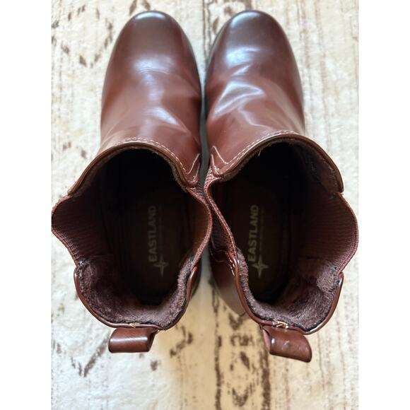 Eastland Jasmine Chelsea Boot Brown Leather Size 8.5 39 - Picture 5 of 7